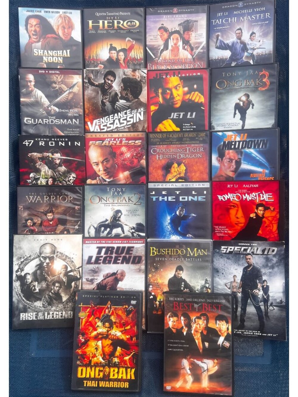 22 Martial Arts DVD Lot Jet Li Tony Jaa Donnie Yen Jackie Chan Kung Fu